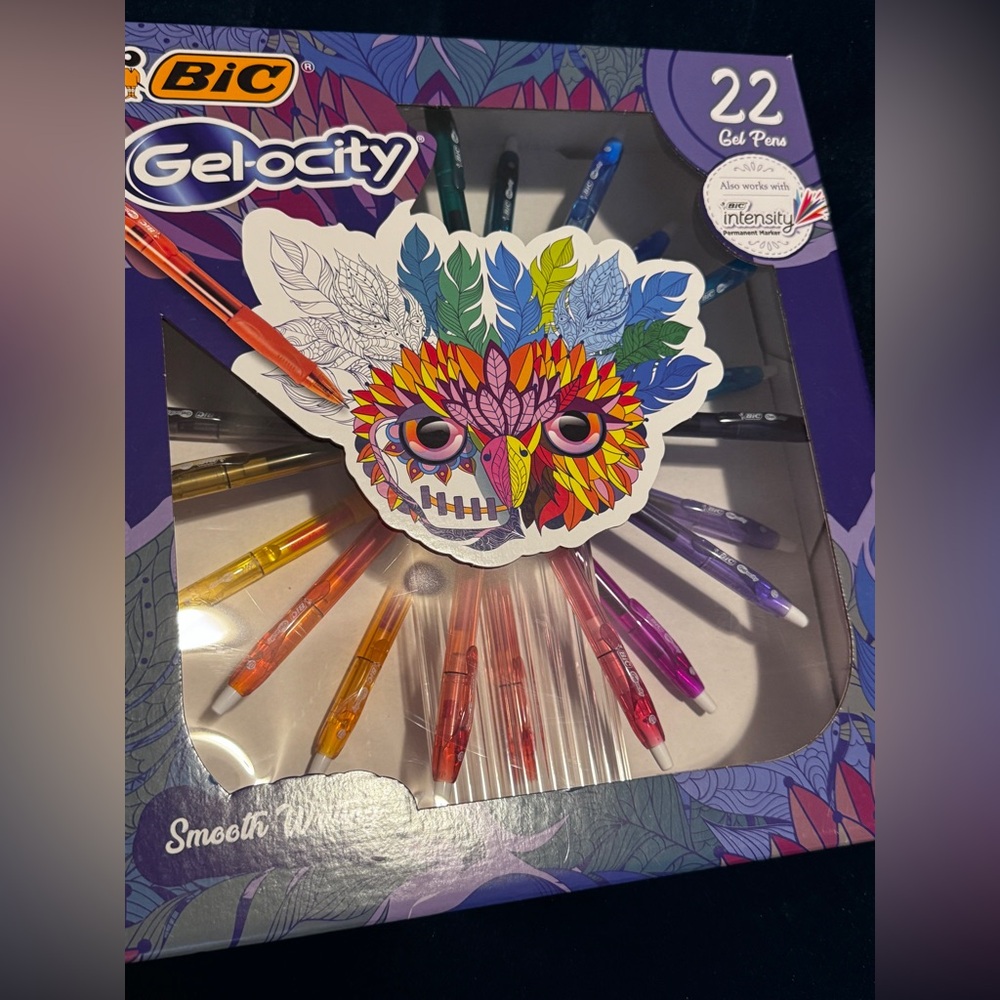 BIC Gel-ocity 22 Multicolor Gel Pens Set on spinning display - NWT